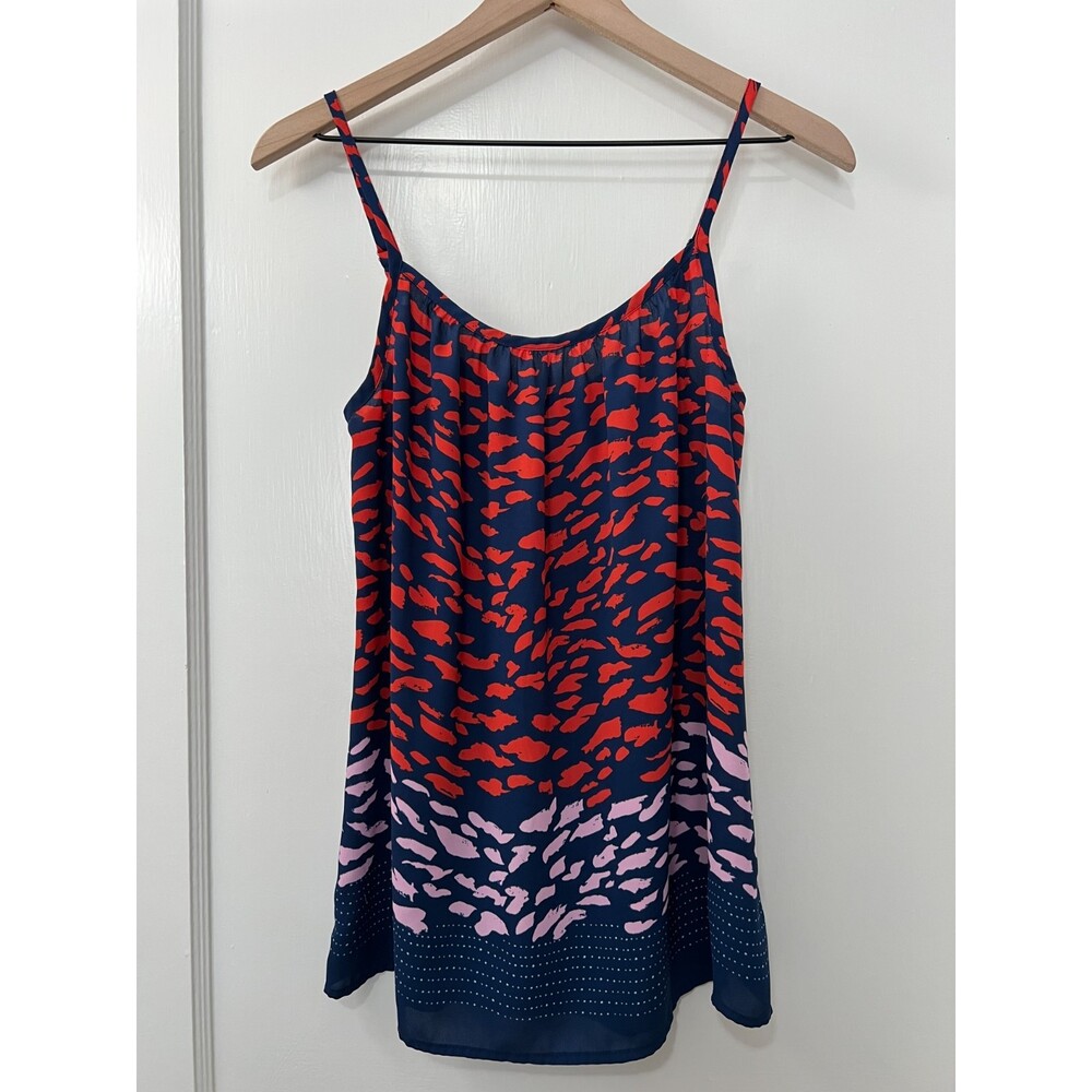 Cabi 5548 Smooch Cami Navy Blue Pink Red Spaghetti Strap Adjustable - Size S